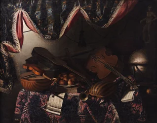 Large Still Life with Musical Instruments